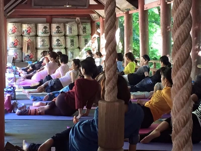 ～祈り～音とヨガ～柞原八幡宮